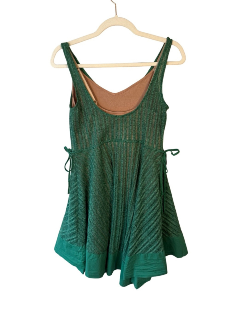 Tracy Reese x Anthropologie Green Sleeveless Knit Fit-and-Flare Dress Size XS - Picture 3 of 12